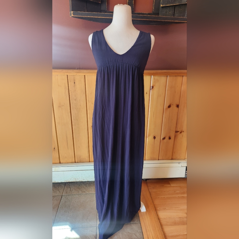 J.Crew Navy Blue Maxi Sundress Sleeveless Size XS